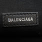 BALENCIAGA Clutch bag 373834 leather black logo Women Used Authentic