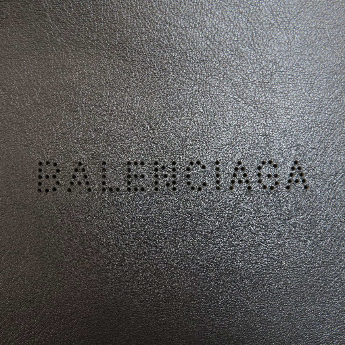 BALENCIAGA Clutch bag 373834 leather black logo Women Used Authentic