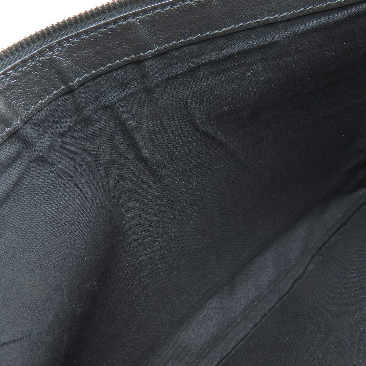 BALENCIAGA Clutch bag 373834 leather black logo Women Used Authentic