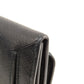 PRADA Long Wallet Purse leather black logo saffiano Women Used Authentic