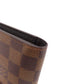 LOUIS VUITTON Long Wallet Purse N60017 Damier canvas Brown Portefeuille Brazza Damier Ebene Women Used Authentic