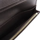 LOUIS VUITTON Long Wallet Purse N60017 Damier canvas Brown Portefeuille Brazza Damier Ebene Women Used Authentic