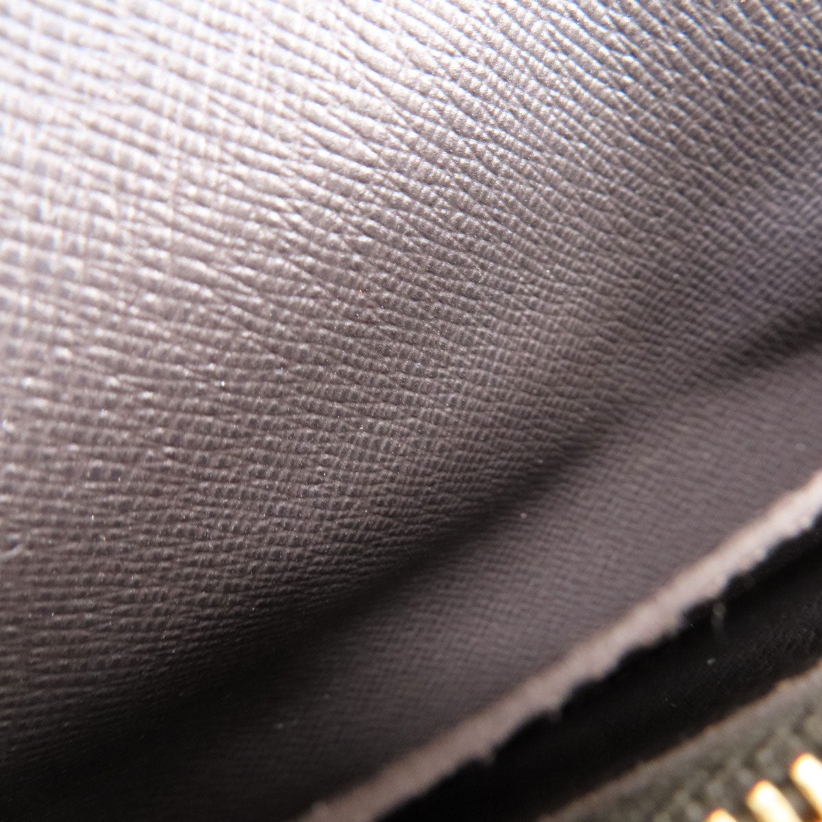 LOUIS VUITTON Long Wallet Purse N60017 Damier canvas Brown Portefeuille Brazza Damier Ebene Women Used Authentic