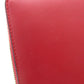 GUCCI Long Wallet Purse 453158 Calfskin Red Bamboo Women Used Authentic