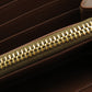 LOEWE Long Wallet Purse Calfskin Brown anagram star Women Used Authentic