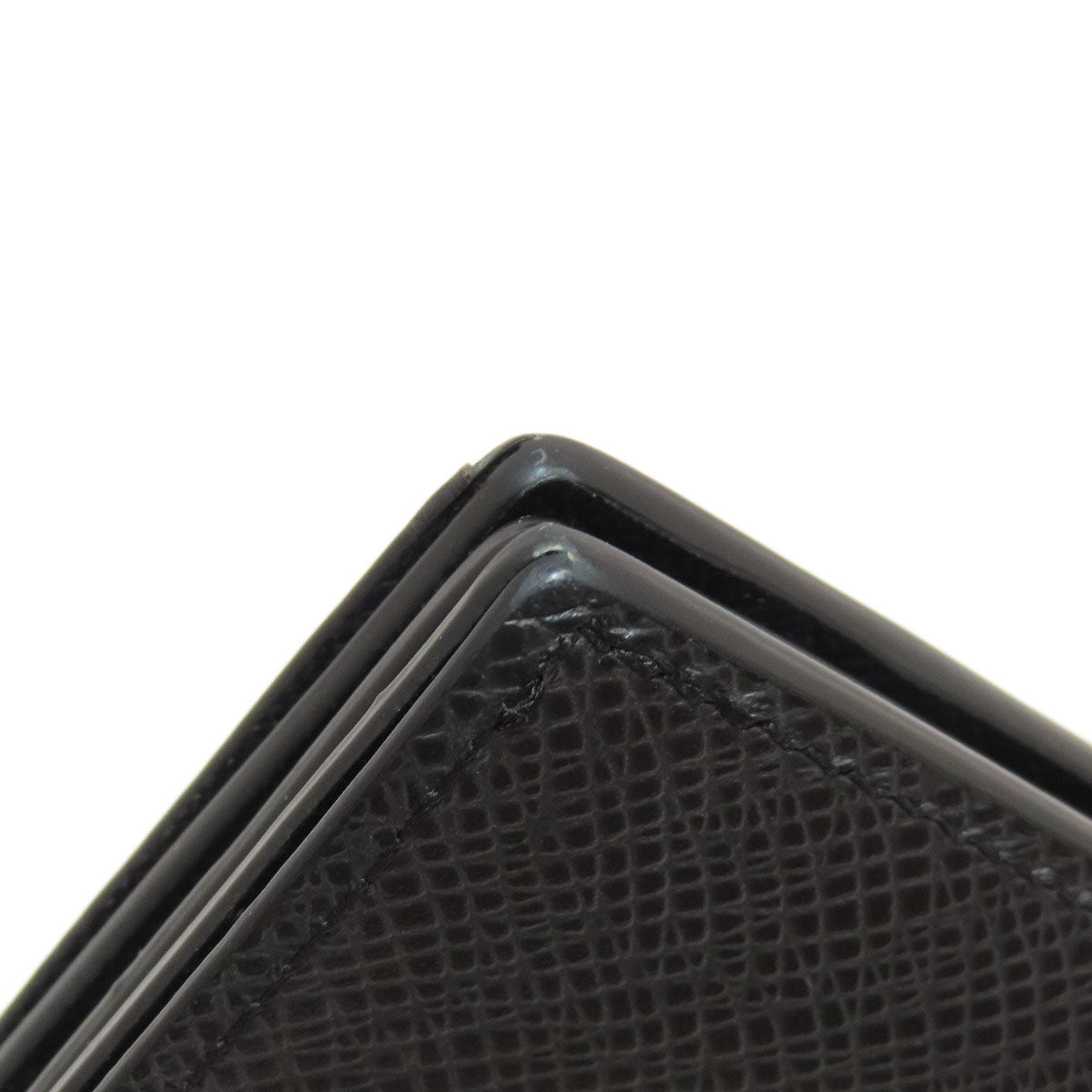 LOUIS VUITTON Bifold Wallet M62045 Taiga Leather black Portefeuille Amerigo NM mens Used Authentic