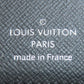 LOUIS VUITTON Bifold Wallet M62045 Taiga Leather black Portefeuille Amerigo NM mens Used Authentic