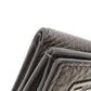 FENDI Bifold Wallet 7M0280 Calfskin gray Mini wallet tri-fold baguette mens Used Authentic