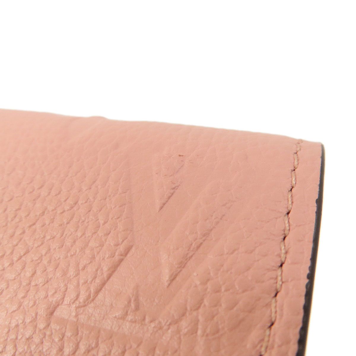 LOUIS VUITTON Coin case M81520 Ann Platt pink Portomone Rosali Rose Poodle Women Used Authentic