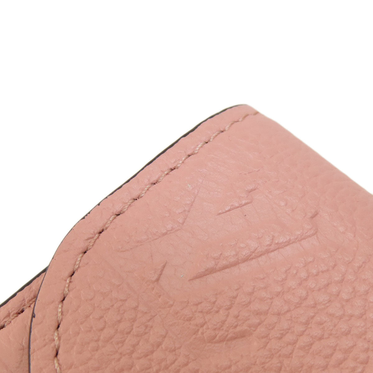 LOUIS VUITTON Coin case M81520 Ann Platt pink Portomone Rosali Rose Poodle Women Used Authentic