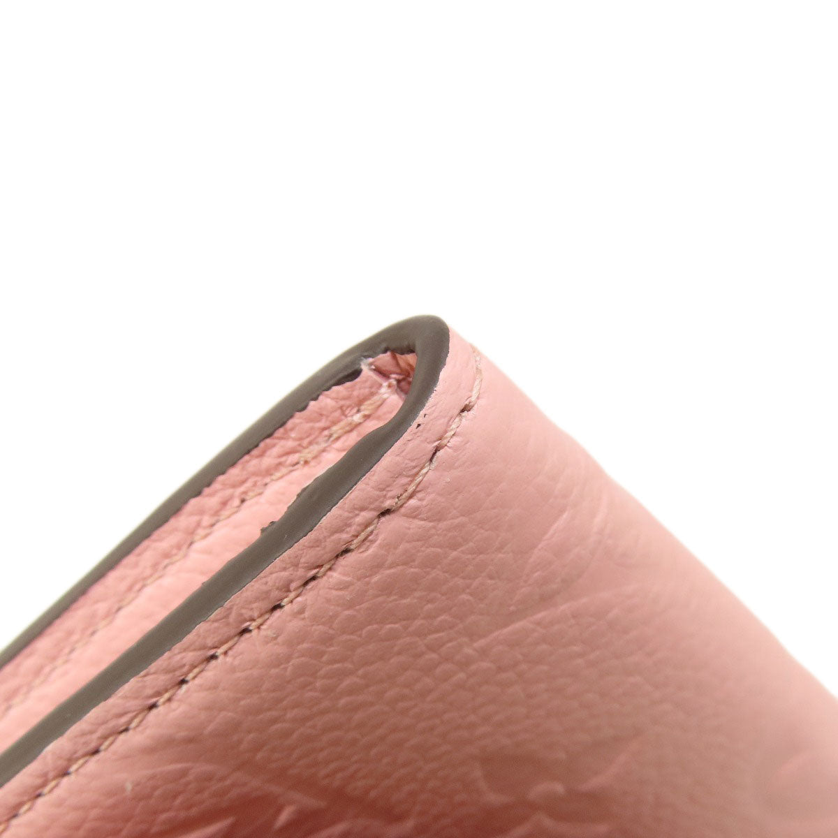 LOUIS VUITTON Coin case M81520 Ann Platt pink Portomone Rosali Rose Poodle Women Used Authentic
