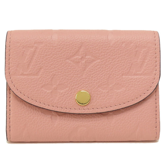 LOUIS VUITTON Coin case M81520 Ann Platt pink Portomone Rosali Rose Poodle Women Used Authentic