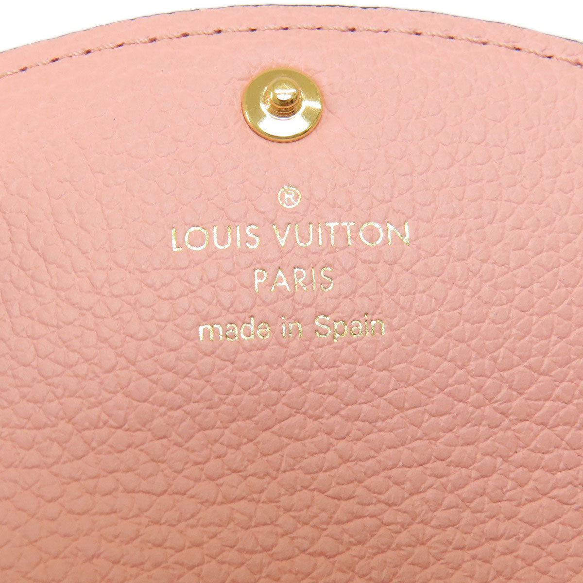 LOUIS VUITTON Coin case M81520 Ann Platt pink Portomone Rosali Rose Poodle Women Used Authentic