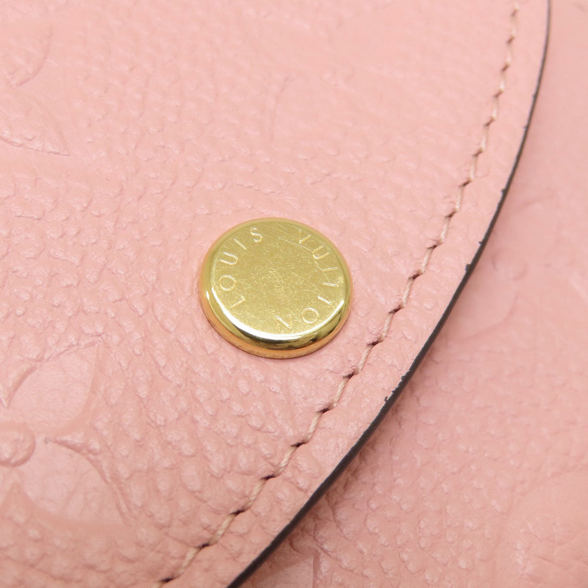 LOUIS VUITTON Coin case M81520 Ann Platt pink Portomone Rosali Rose Poodle Women Used Authentic