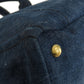 PRADA Tote Bag B1877B denim blue Canapa Women Used Authentic