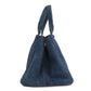 PRADA Tote Bag B1877B denim blue Canapa Women Used Authentic