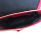 BURBERRY Shoulder Bag leather Red Mini cross body Women Used Authentic