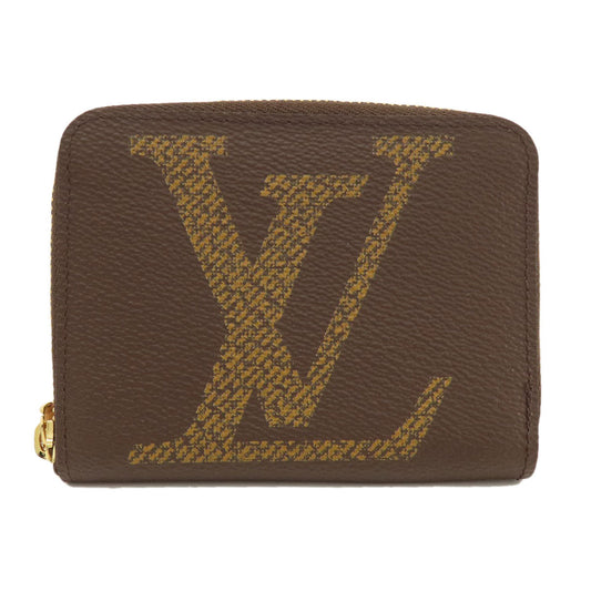 LOUIS VUITTON Coin case M67690 Giant monogram canvas Brown Zippy Coin Purse Monogram Giant Women Used Authentic