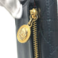 Dior Trifold wallet lambskin Navy Canage Women Used Authentic