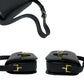 CELINE Shoulder Bag Calfskin, Leather black logo carriage Metal Women Used Authentic