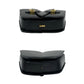 CELINE Shoulder Bag Calfskin, Leather black logo carriage Metal Women Used Authentic