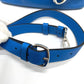 Dior Tote Bag leather blue Handbag Crossbody open bar handbag Women Used Authentic