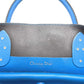 Dior Tote Bag leather blue Handbag Crossbody open bar handbag Women Used Authentic