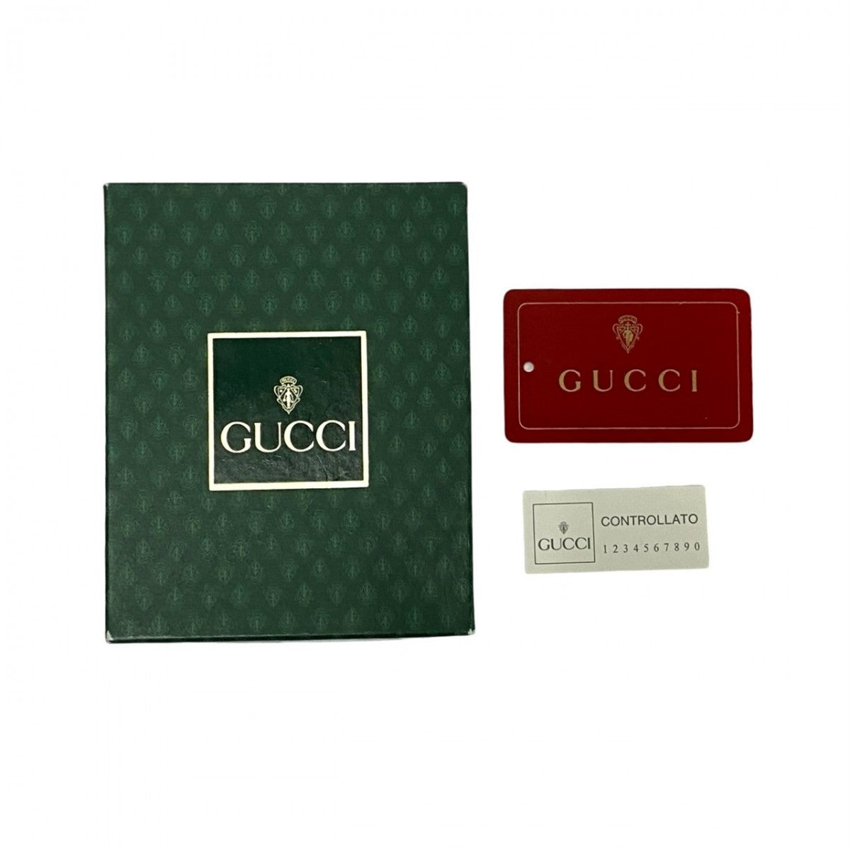 GUCCI Bifold Wallet Leather, PVC Brown GG logo Metal Women Used Authentic