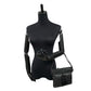 LOEWE Handbag Leather, Nappa Leather, Suede black LOEWE logo engraved tassel bead motif Women Used Authentic