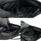 LOEWE Handbag Leather, Nappa Leather, Suede black LOEWE logo engraved tassel bead motif Women Used Authentic