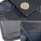 LOEWE Bifold Wallet Canvas, Leather black Anagram logo all-over pattern Women Used Authentic