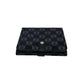 LOEWE Bifold Wallet Canvas, Leather black Anagram logo all-over pattern Women Used Authentic