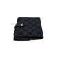 LOEWE Bifold Wallet Canvas, Leather black Anagram logo all-over pattern Women Used Authentic
