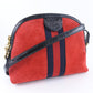 GUCCI Shoulder Bag 499621 Suede, Leather Red Ofidia Women Used Authentic
