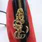 GUCCI Shoulder Bag 499621 Suede, Leather Red Ofidia Women Used Authentic