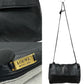 LOEWE Shoulder Bag leather black Anagram logo Women Used Authentic