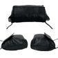 LOEWE Shoulder Bag leather black Anagram logo Women Used Authentic