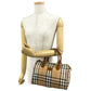 BURBERRY Handbag Leather, Canvas Brown Nova Check Women(Unisex) Used Authentic