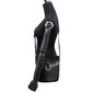 CELINE Shoulder Bag Calfskin, Leather black Gancini logo Metal Women Used Authentic