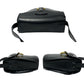 CELINE Shoulder Bag Calfskin, Leather black Gancini logo Metal Women Used Authentic