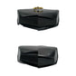 CELINE Shoulder Bag Calfskin, Leather black Gancini logo Metal Women Used Authentic
