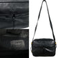 LOEWE Shoulder Bag leather black Anagram logo Women Used Authentic