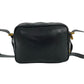 LOEWE Shoulder Bag leather black Anagram logo Women Used Authentic