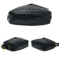 LOEWE Shoulder Bag leather black Anagram logo Women Used Authentic