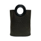 CELINE Handbag Leather, PVC black Macadam Brazon Women Used Authentic