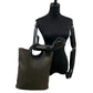 CELINE Handbag Leather, PVC black Macadam Brazon Women Used Authentic