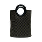 CELINE Handbag Leather, PVC black Macadam Brazon Women Used Authentic