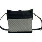 GUCCI Shoulder Bag Leather, PVC Navy Micro GG logo Metal Women Used Authentic