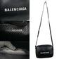 BALENCIAGA Shoulder Bag leather black Everyday camera bag Women Used Authentic