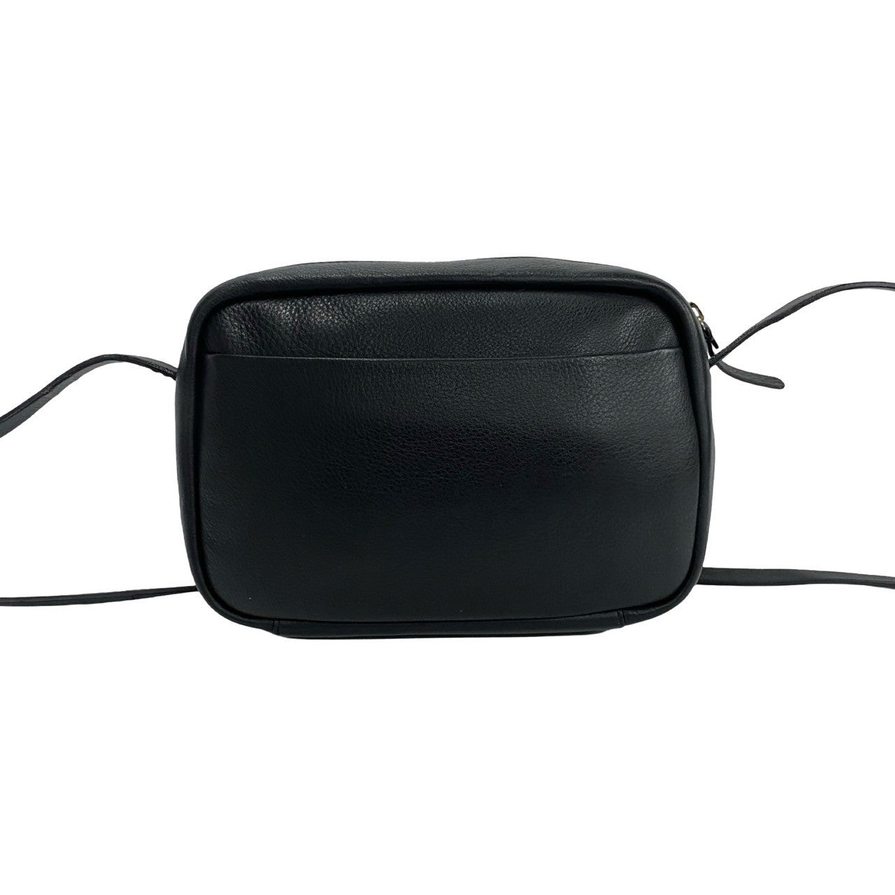 BALENCIAGA Shoulder Bag leather black Everyday camera bag Women Used Authentic